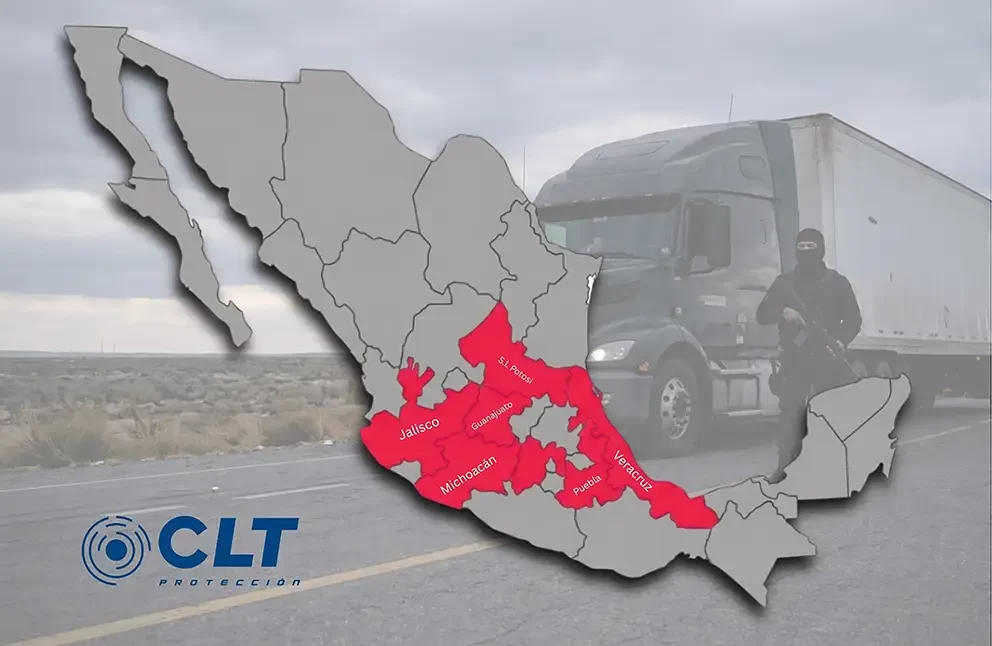 Rutas peligrosas para el transporte de carga en México