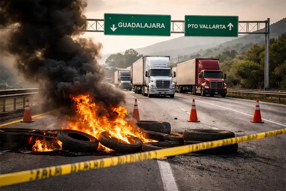 bloqueo en carretera mexico